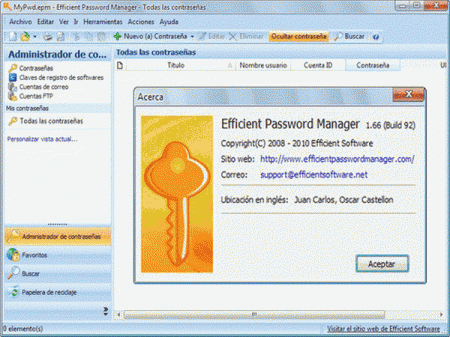 Efficient Password Manager   